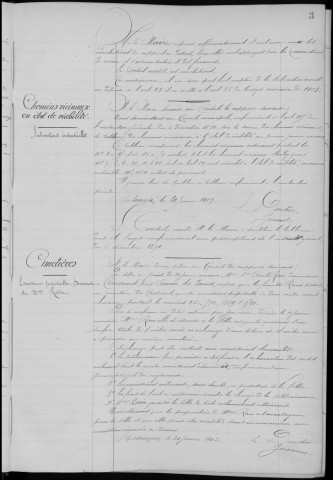 Registre des délibérations du Conseil municipal, avec table alphabétique, du 5 février 1903 au 24 juin 1904