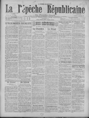 17/12/1920 - La Dépêche républicaine de Franche-Comté [Texte imprimé]