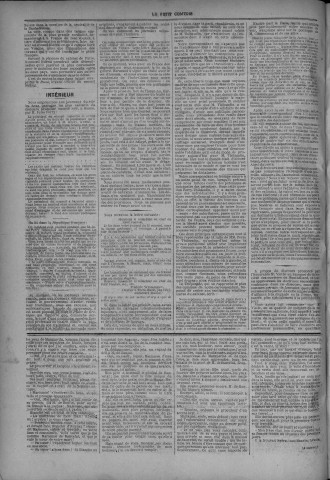 15/10/1883 - Le petit comtois [Texte imprimé] : journal républicain démocratique quotidien
