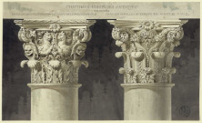 Deux chapiteaux composés antiques, l'un trouvé dans les démolitions du couvent de la porte du Peuple, l'autre dans les fouilles du Forum en 1811 : C.N.G.P. / Pierre-Adrien Pâris , [S.l.] : [P.-A. Pâris], 1811