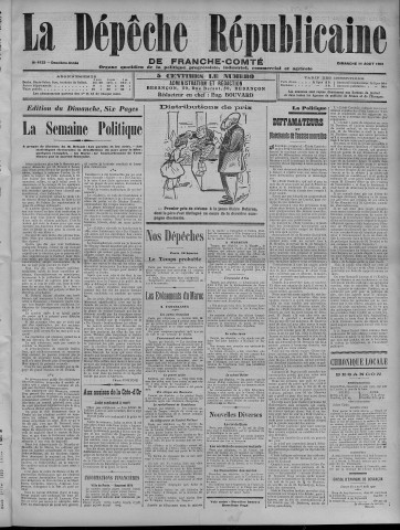 11/08/1907 - La Dépêche républicaine de Franche-Comté [Texte imprimé]