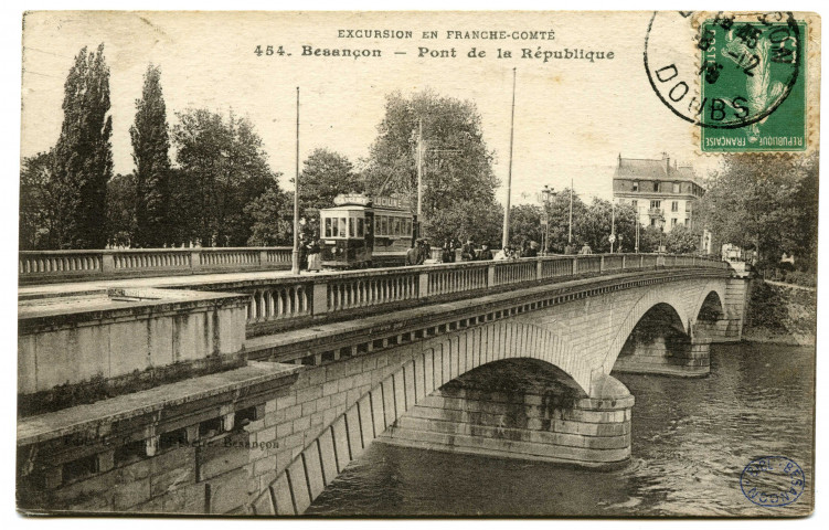 Besançon - Pont de la République [image fixe] , Besançon : Edition L. Gaillard-Prêtre, 1912/1916