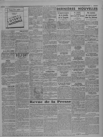 10/05/1940 - Le petit comtois [Texte imprimé] : journal républicain démocratique quotidien