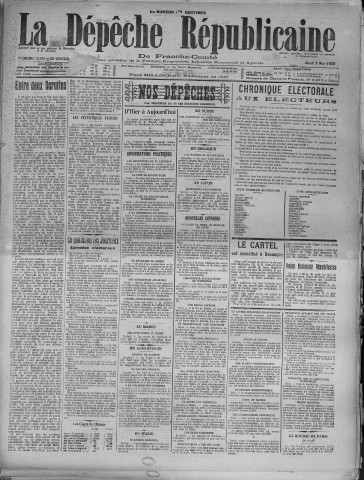 07/05/1925 - La Dépêche républicaine de Franche-Comté [Texte imprimé]
