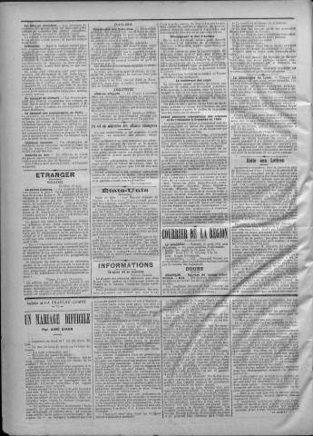 13/08/1887 - La Franche-Comté : journal politique de la région de l'Est