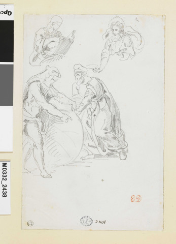 Croquis : quatre personnages