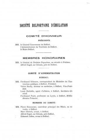 01/01/1912 - Bulletin de la Société belfortaine d'émulation [Texte imprimé]