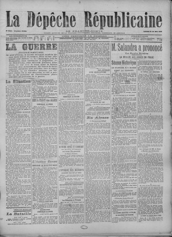 21/05/1915 - La Dépêche républicaine de Franche-Comté [Texte imprimé]