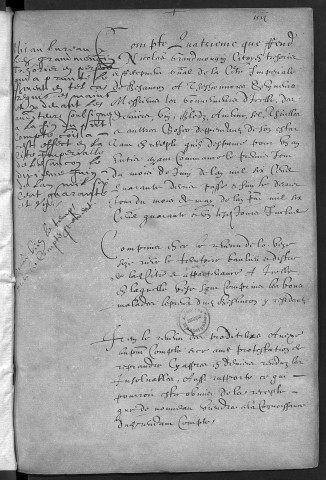 Comptes de la Ville de Besançon, recettes et dépenses, Compte de Nicolas Grandmougin (1er juin 1640 - 31 mai 1641)