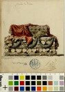 Bûcher pour le décor de l'acte III de "Didon", tragédie lyrique créée à Fontainebleau le 16 octobre 1783. Projet de décor de théâtre / Pierre-Adrien Pâris , [S.l.] : [P.-A. Pâris], [1783]
