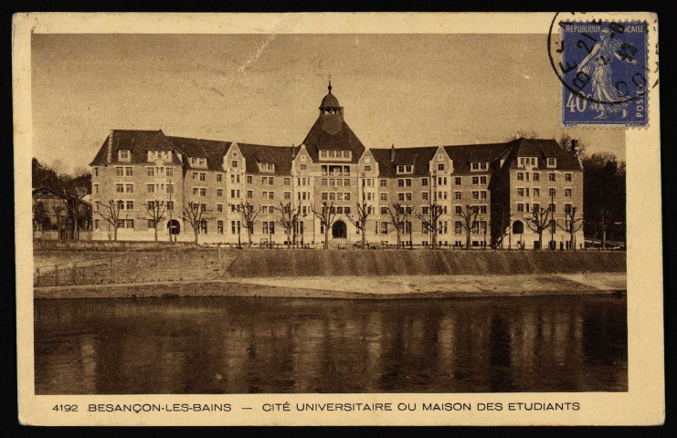 Besançon. - Cité universitaire ou maison Canot [image fixe] , Mulhouse : BRAUN ET Cie , imp Edit, 1930/1942