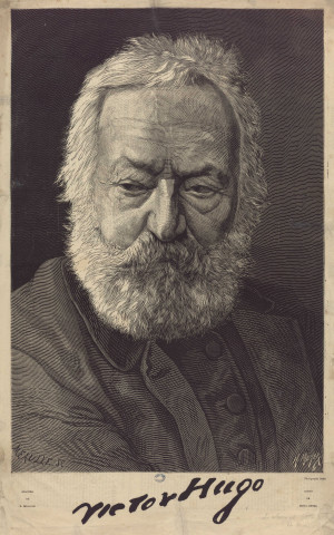 Victor Hugo [image fixe] / Gravure de F. Méaulle ; Dessin de Henri Meyer ; Photographie Nadar 1849/1899