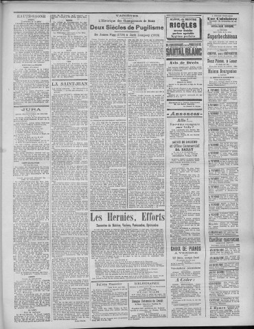 23/06/1921 - La Dépêche républicaine de Franche-Comté [Texte imprimé]