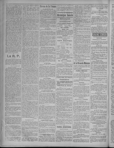 24/12/1910 - La Dépêche républicaine de Franche-Comté [Texte imprimé]