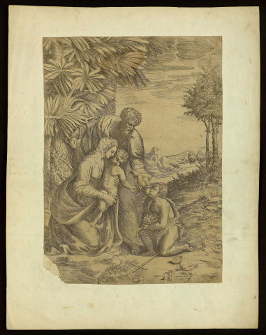 [La fuite en Egypte] [image fixe] / R. Urbino inve ; Iulio B. F. , 1518/1580