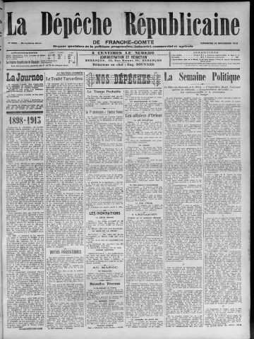 16/11/1913 - La Dépêche républicaine de Franche-Comté [Texte imprimé]