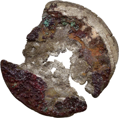 874.1.90.2 - pièce de monnaie ; fragment (6) ; denier tournois