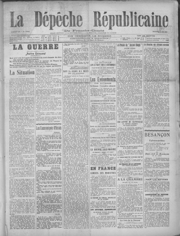 01/05/1918 - La Dépêche républicaine de Franche-Comté [Texte imprimé]