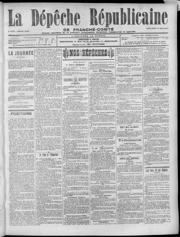 17/05/1905 - La Dépêche républicaine de Franche-Comté [Texte imprimé]