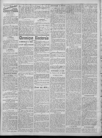 14/04/1914 - La Dépêche républicaine de Franche-Comté [Texte imprimé]