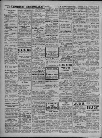17/09/1939 - Le petit comtois [Texte imprimé] : journal républicain démocratique quotidien