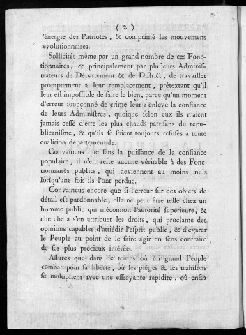 Au nom de la République. Les Représentants du peuple délégués par la Convention nationale pour les départements de la Côte d'Or, du Doubs, du Jura, de la Haute-Saône , du Mont-Terrible et de l'Ain. [3 septembre 1793]