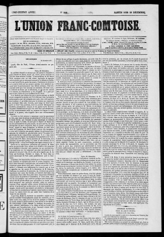23/12/1871 - L'Union franc-comtoise [Texte imprimé]