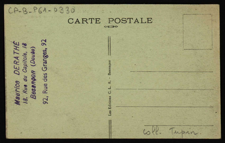 Besançon-les-Bains - Vallée de Casamène, Velotte et la Roche d'Or [image fixe] , Besançon : Les Editions C. L. B, 1913/1930