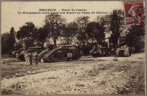 Chars de combat - Le groupement lourd avant son départ au camp de Châlons.
