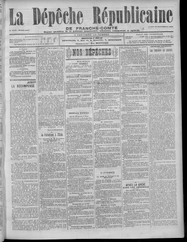 20/11/1905 - La Dépêche républicaine de Franche-Comté [Texte imprimé]