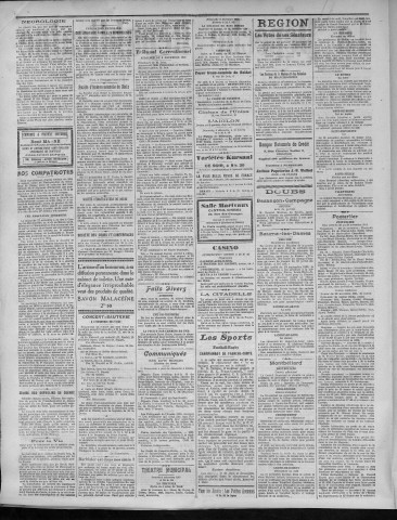 03/12/1921 - La Dépêche républicaine de Franche-Comté [Texte imprimé]