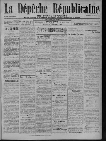 12/01/1906 - La Dépêche républicaine de Franche-Comté [Texte imprimé]