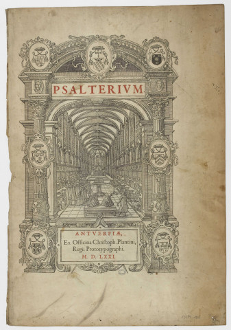 Psalterium [image fixe] , Antuerpiae : Ex Officina Christoph. Plantini, Regii Prototypographi., 1571