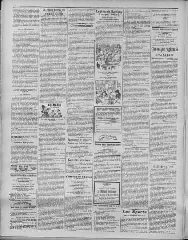 29/01/1925 - La Dépêche républicaine de Franche-Comté [Texte imprimé]
