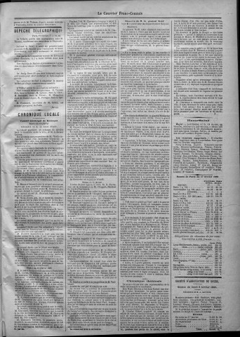 17/02/1886 - Le Courrier franc-comtois [Texte imprimé]