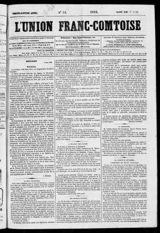 06/03/1883 - L'Union franc-comtoise [Texte imprimé]