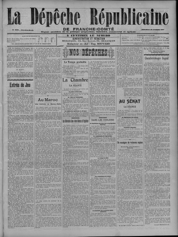 25/10/1907 - La Dépêche républicaine de Franche-Comté [Texte imprimé]