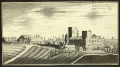Vue des ruines du château de Balançon et d'une partie du village de Thervay (jura) [dessin] , [S.l.] : [s.n.], [s.d.]