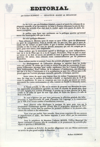 Racing-club Franc-Comtois (R.C.F.C.), communication : publication annuelle pour les années 1979, 1980, 1982-1988 (il manque 1981) (1979-1988).