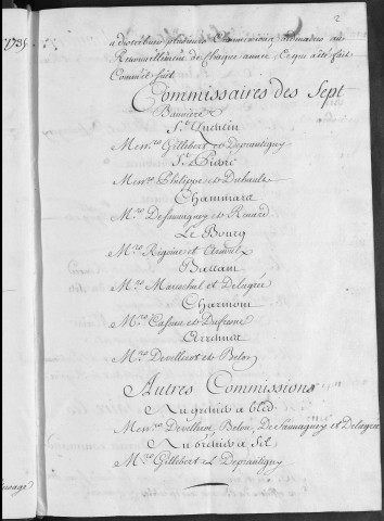 Registre des délibérations municipales 1er janvier - 31 décembre 1735