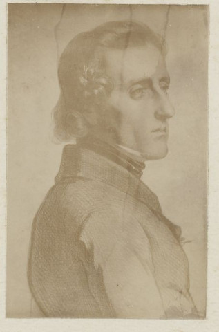 Photographie du portrait de Jouffroy par Gigoux [Image fixe]