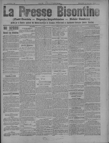 04/02/1920 - La Dépêche républicaine de Franche-Comté [Texte imprimé]