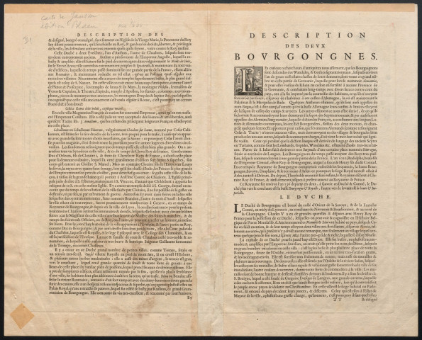 Utriusque Burgundiae tum Ducatus, tum Comitatus descriptio. 10 milliaria gallica. 8 milliaria germanica. [Document cartographique] , Amsterdam : Guiljelmium Blaeu, 1635/1644