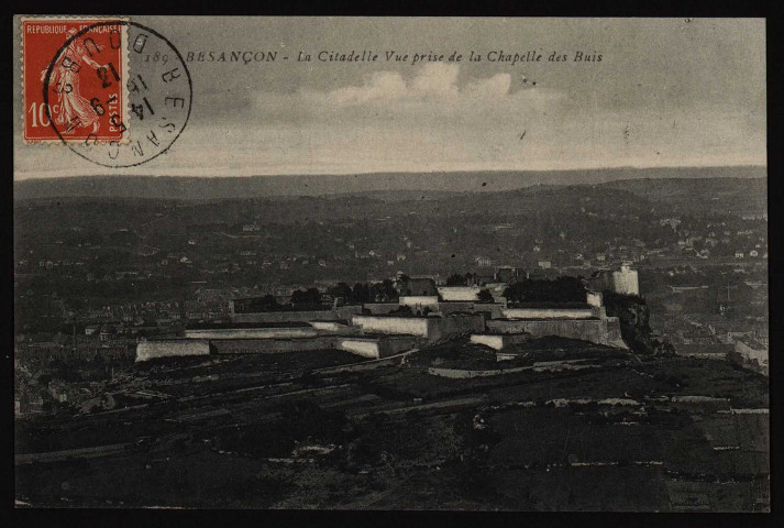 Besançon - La Citadelle. Vue prise de la Chapelle des Buis [image fixe] , 1904/1930