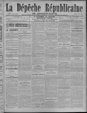 18/06/1907 - La Dépêche républicaine de Franche-Comté [Texte imprimé]
