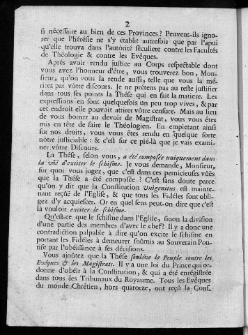 Lettre d'un docteur françois à Monsieur Duparcq... [18 Novembre 1716]