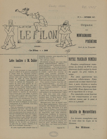 Le Filon [Texte imprimé] : organe officieux de la 34ème division