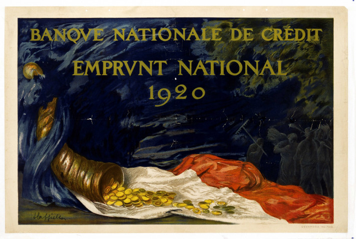 Banque nationale de Crédit : Emprunt National 1920, affiche