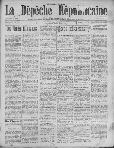17/02/1921 - La Dépêche républicaine de Franche-Comté [Texte imprimé]