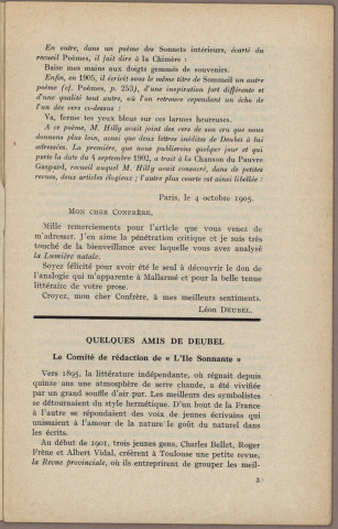 06/1947 - Bulletin / Société des amis de Léon Deubel